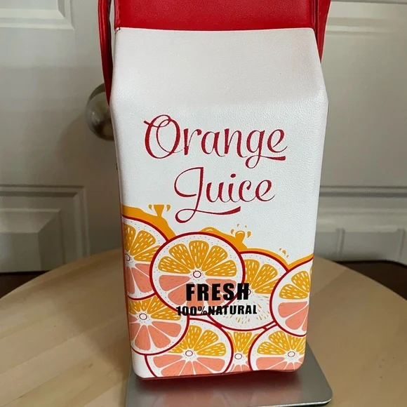 Orange Juice Themed Crossbody Bag - Picture 3 of 7